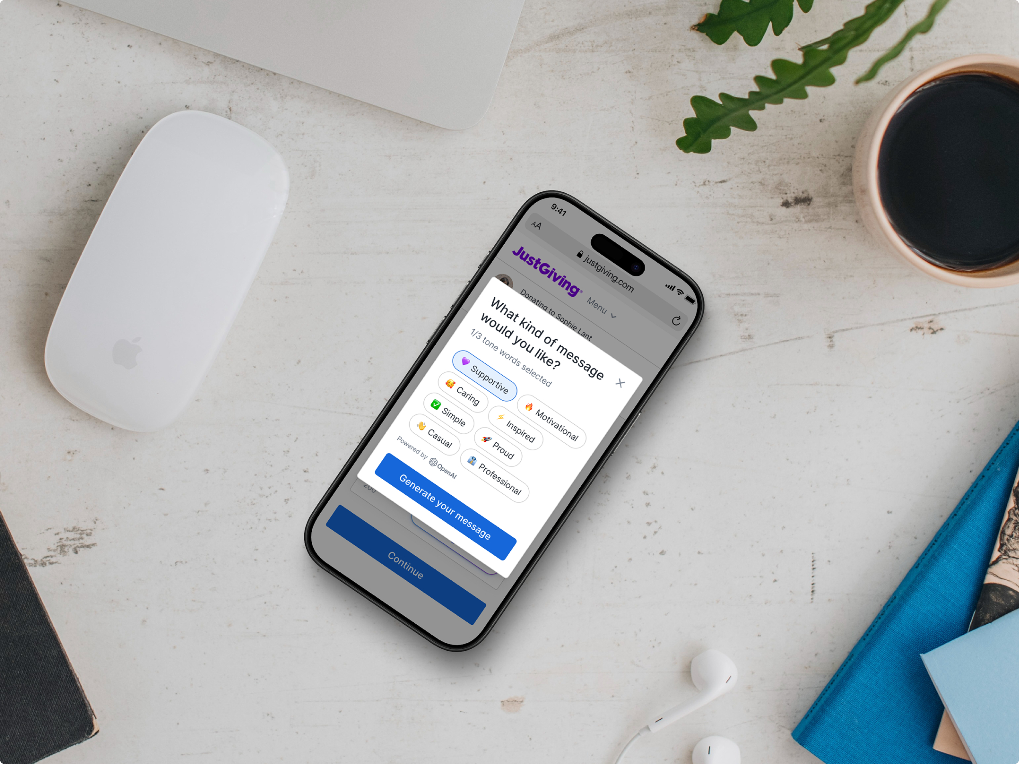 AI Message Assistant showcase screenshot