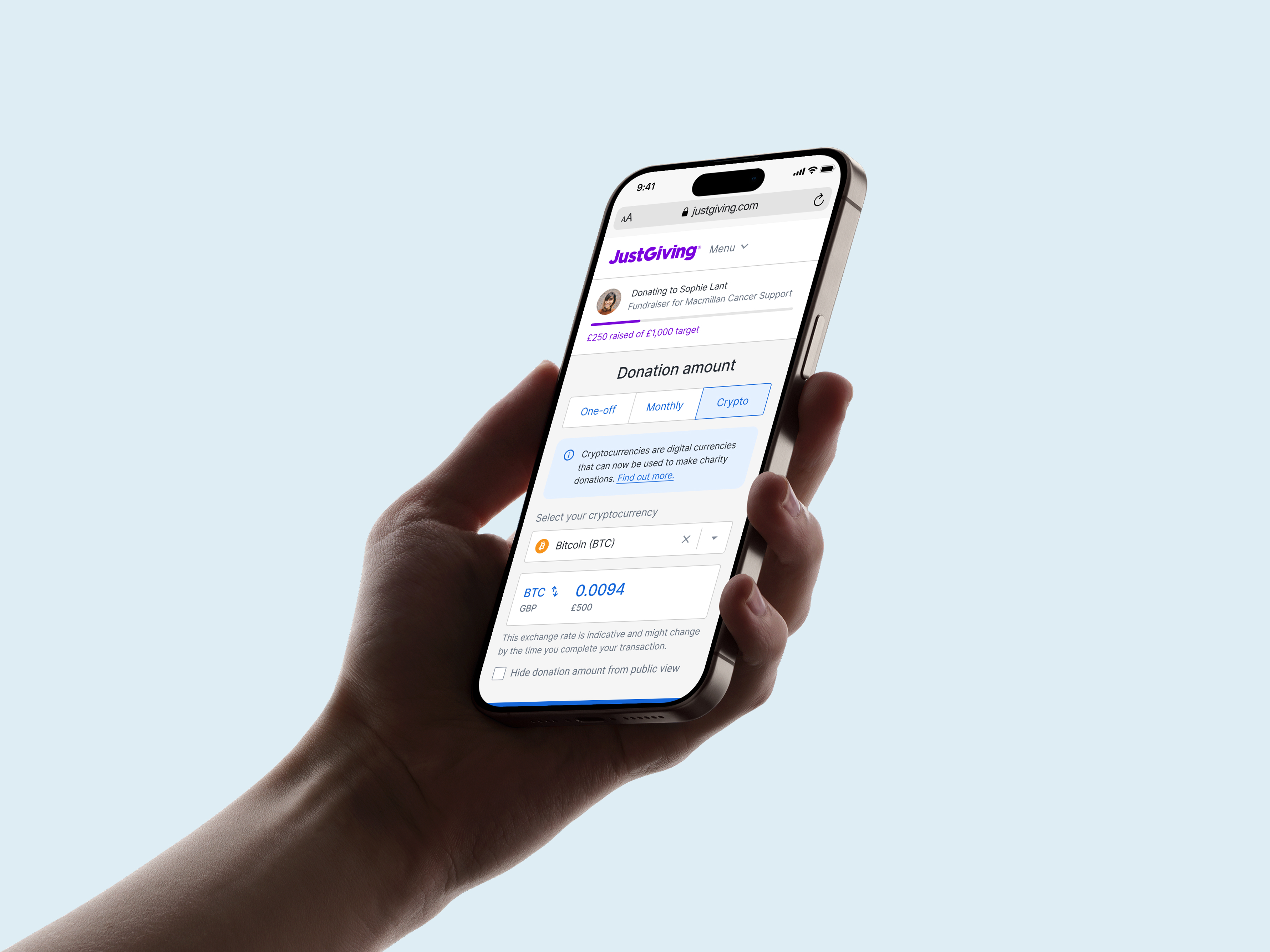Preview of Crypto Giving project